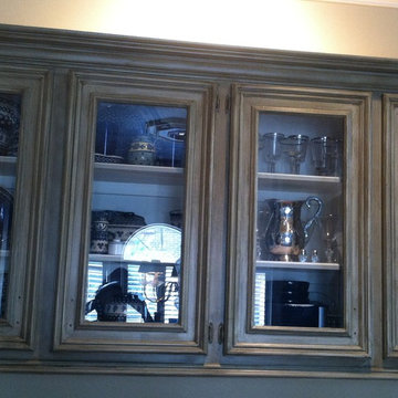 Kitchen Faux Painted Cabinets