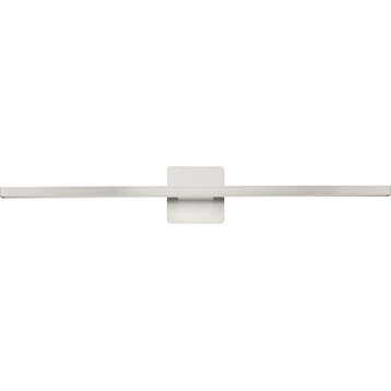 Phase 5 Collection 32" Modern 3CCT Integrated LED Linear Vanity Light, Brushed Nickel