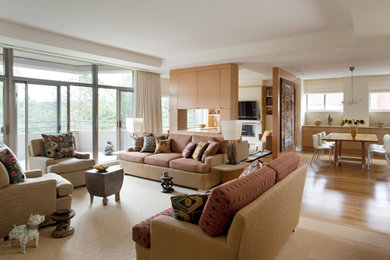 Example of a living room design in Boston