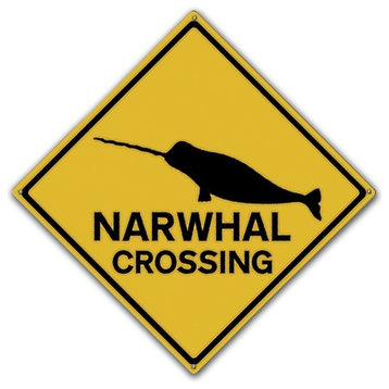 Narwhal Crossing, Classic Metal Sign
