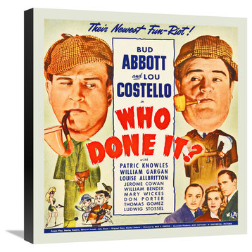 "Abbott & Costello - Who Done It" Canvas by Hollywood Photo Archive, 21x22"