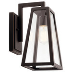 Kichler Lighting - Kichler Lighting 49331RZ Delison - One Light Medium Outdoor Wall Lantern - Ul>Rustic Inspirations   *UL: Suitable for wet locations Energy Star Qualified: n/a ADA Certified: n/a  *Number of Lights: 1-*Wattage:100w Incandescent bulb(s) *Bulb Included:No *Bulb Type:Incandescent *Finish Type:Rubbed Bronze