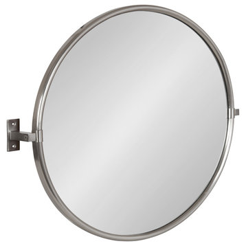 Taurus Pivot Wall Mirror, Silver 26x24