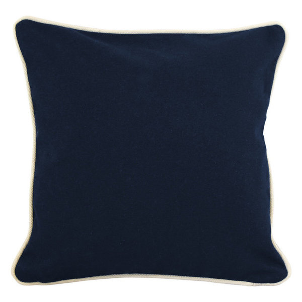 Monogrammed Pillow Navy w/ Insert 12