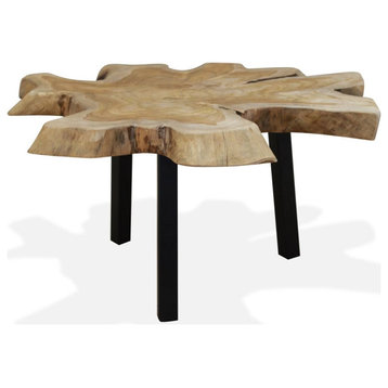 vidaXL Coffee Table End Table for Living Room Bedroom Furniture Genuine Teak