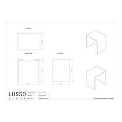 LUSSO STONE SCOOP BATHROOM SHOWER SEAT - Products