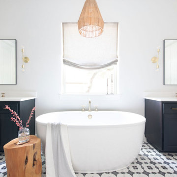 Modern Eclectic Bathroom | Dripping Springs, Texas