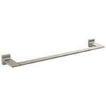 Delta - Delta Pivotal 24" Towel Bar, Stainless, 79924-SS - The confident slant of the Pivotal Bath Collection makes it a striking addition to a bathroom�s contemporary geometry for a look that makes a statement. Complete the look of your bath with this Pivotal 24" Towel Bar. Delta makes installation a breeze for the weekend DIYer by including all mounting hardware and easy-to-understand installation instructions.  Brilliance finishes are durable, long-lasting and guaranteed not to corrode, tarnish or discolor. This Brilliance Stainless finish has subtle, warm undertones which make it an excellent match with nickel or stainless steel and is extremely versatile, complementing nearly any look, be it traditional, transitional or contemporary.You can install with confidence, knowing that Delta backs its bath hardware with a Lifetime Limited Warranty.