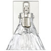 1 Light 7.125 in. Polished Nickel Sconce