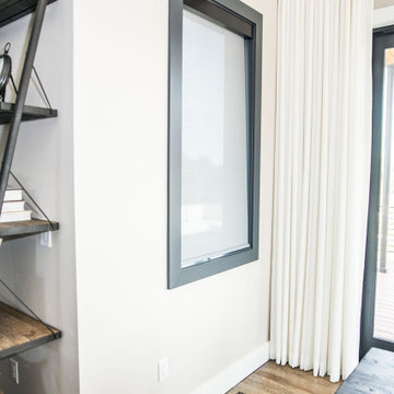 Roller Shades, Cornices and Drapery
