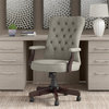 Bush Key West High Back Fabric Office Chair with Arms in Light Gray