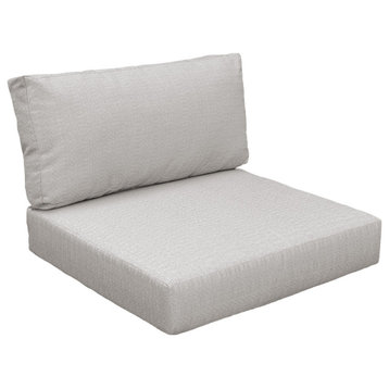 Covers for Low-Back Chair Cushions 6 inches thick, Ash