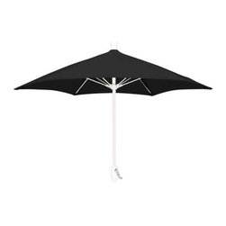 FiberBuilt Umbrellas LLC - 7.5 FiberBuilt Patio Olefin Hexagon Umbrella with White Finish - Outdoor Umbrellas