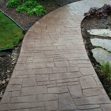 Stamped Concrete Walkway