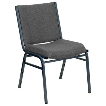 Heavy Duty Stack Chair, Gray Fabric