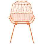 Bend Goods - The Farmhouse Lounge Chair, Orange - With a backrest inspired by the barns of the Pennsylvania Dutch, the Farmhouse Lounge references classic designs of years past. The large seat and slightly reclined backrest make this design perfect for lounging away the day in your backyard or even, on the farm.
