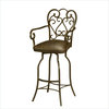 Pastel Furniture Magnolia 30" Barstool with Arms in Autumn Rust