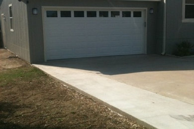 Inspiration for an attached two-car garage remodel in Austin