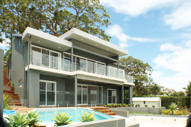 Design ideas for a contemporary home design in Central Coast.