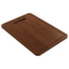 BOCCHI 2320 0005 Wooden Cutting Board for Arona 1600 w/Handles - Sapele Wood