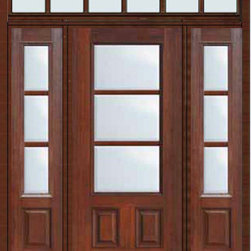 Prehung Patio Side lights-Transom Door 803/4 Lite 3 Lite - Patio Doors