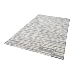 Dimond Home - Slate Handtufted Wool Rug in Gray and White - 3'x5' - Area Rugs