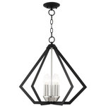Livex Lighting - Livex Lighting 40925-04 Prism - Five Light Chandelier - Canopy Included: Yes  Canopy DiPrism Five Light Cha Black/Brushed NickelUL: Suitable for damp locations Energy Star Qualified: n/a ADA Certified: n/a  *Number of Lights: Lamp: 5-*Wattage:60w Candelabra Base bulb(s) *Bulb Included:No *Bulb Type:Candelabra Base *Finish Type:Black/Brushed Nickel