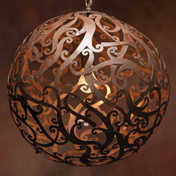 Bronze Sphere - Pendant Lighting