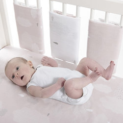 Pitter Patter Pink Bumpettes (Set of 6) - Baby Bedding