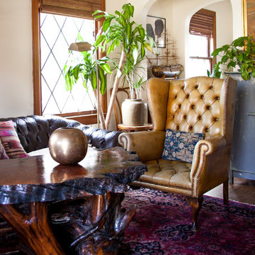 My Houzz: Creative Couple Furnishes a 1920's Rental with Vintage Finds