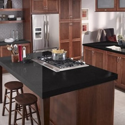 Corian&reg; Anthracite (left) vs. Deep Anthracite (right) - Kitchen Countertops