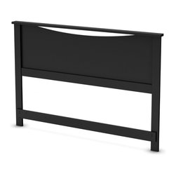 One Collection Full / Queen 54/60-Inch Headboard, Black - Headboards