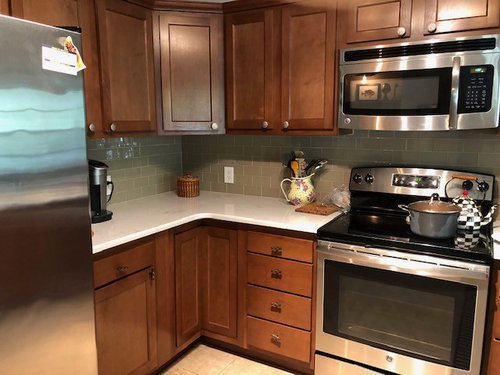 How To Update Look Of Spiced Walnut Color Kitchen Cabinets Spiced Walnut Color Kitchen Cabinets, How To Update Walnut Kitchen Cabinets