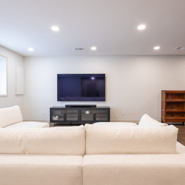 Playful, Modern Basement Designed for Family Living