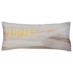 StyleCraft - Austin Allen James-Forest Drift-Linen Art Printed Pillow-35" x 15" - Enhance the vibe of your living room or bedroom with this artistic Forest Drift throw pillow. Designed with a touch of abstract aesthetics, this pillow is perfect to introduce a painterly flourish into your home decor. The pillow, filled with soft duck feather cotton, offers both comfort and a visually impressive appeal.