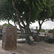 Remodel of a North London worn rooftop terrace