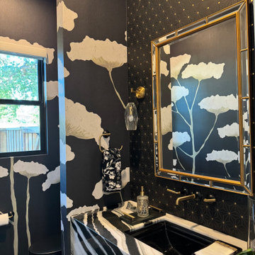 Rebel Walls Wallpaper Installation in Restroom