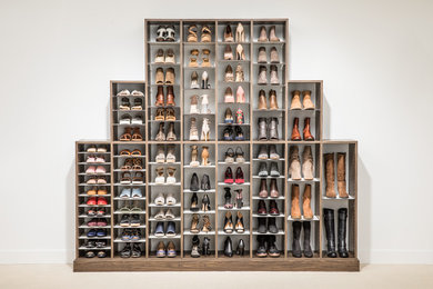 Example of a trendy closet design in Other