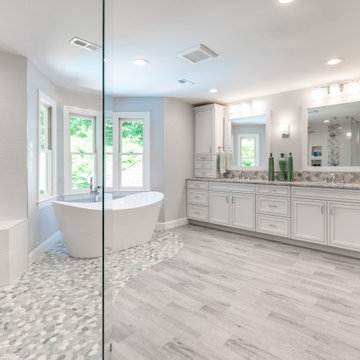 Great Inspiration Ideas from a new Master Bathroom Remodel in Northern VA