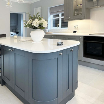 Grey Shaker Kitchen in Papworth Everard