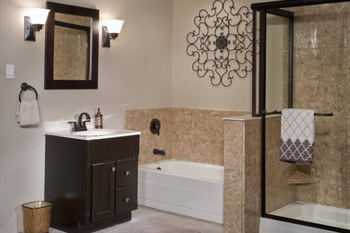 Inspiration for a modern bathroom remodel in Austin