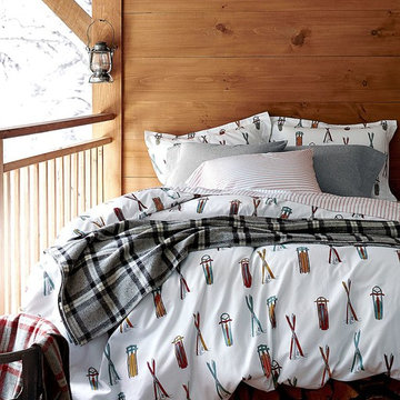 Ski Day Flannel Bedroom