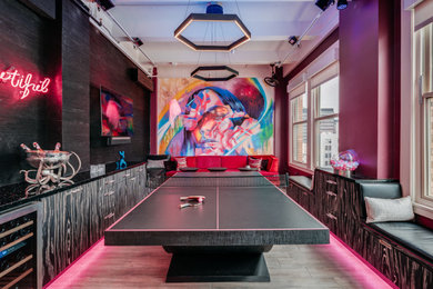 Trendy family room photo in San Francisco
