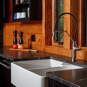 Charming Rustic Industrial Cottage Kitchen
