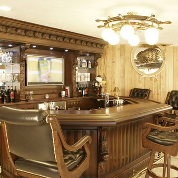 Custom Koi Design Residential Bar