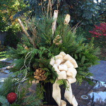 Assorted Outdoor Christmas Arrangements