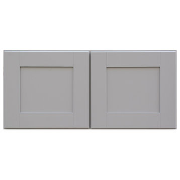Sunny Wood GSW3315-A Grayson 33"W x 15"H Double Door Wall Cabinet - Dove Gray