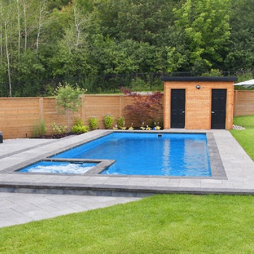 Elegant Landscaping Project In Toronto With Pool Construction & Outdoor Kitchen