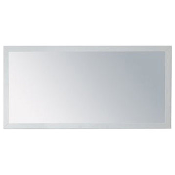 Miseno MM-FEM60 Femmina 60" W x 30" H Rectangular Framed Mirror - Soft White