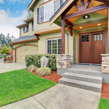 Craftsman House Exterior, Two Story